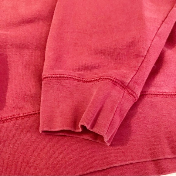 Vintage Old Navy Big Logo Crewneck Sweatshirt in Crimson Red Sz. L - Picture 7 of 11